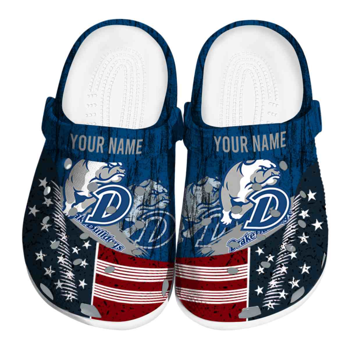 Drake Bulldogs 2025 NCAA Sport Crocs Clogs For Men Women and Kids - GNL1461797