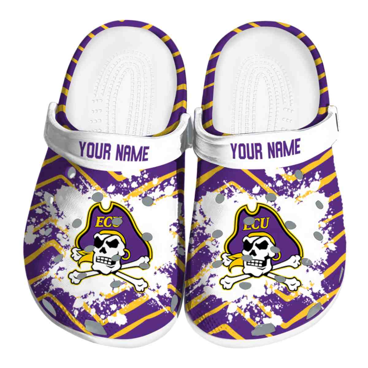 East Carolina Pirates 2025 NCAA Sport Crocs Clogs For Men Women and Kids - GNL1461874