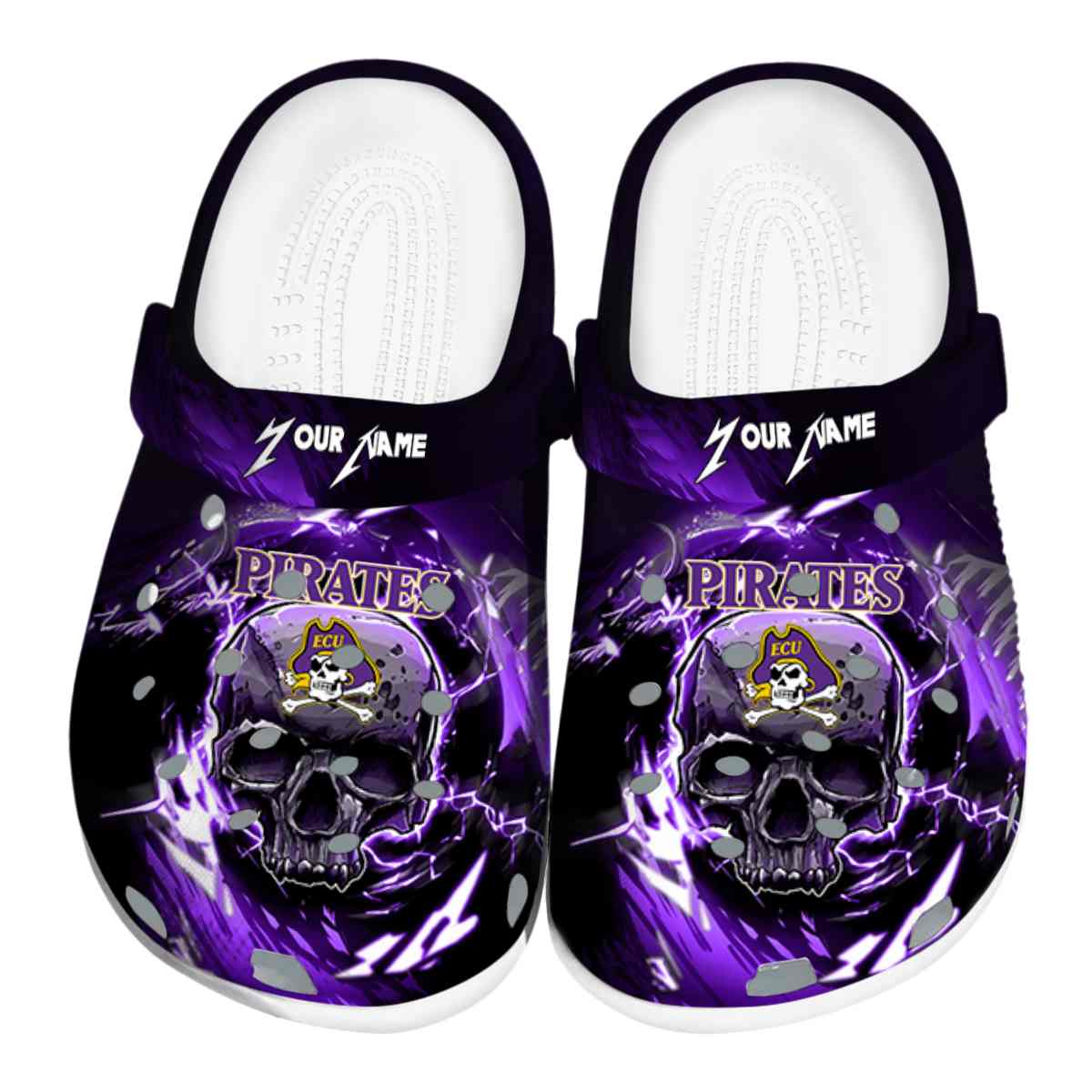 East Carolina Pirates 2025 NCAA Sport Crocs Clogs For Men Women and Kids - GNL1461861