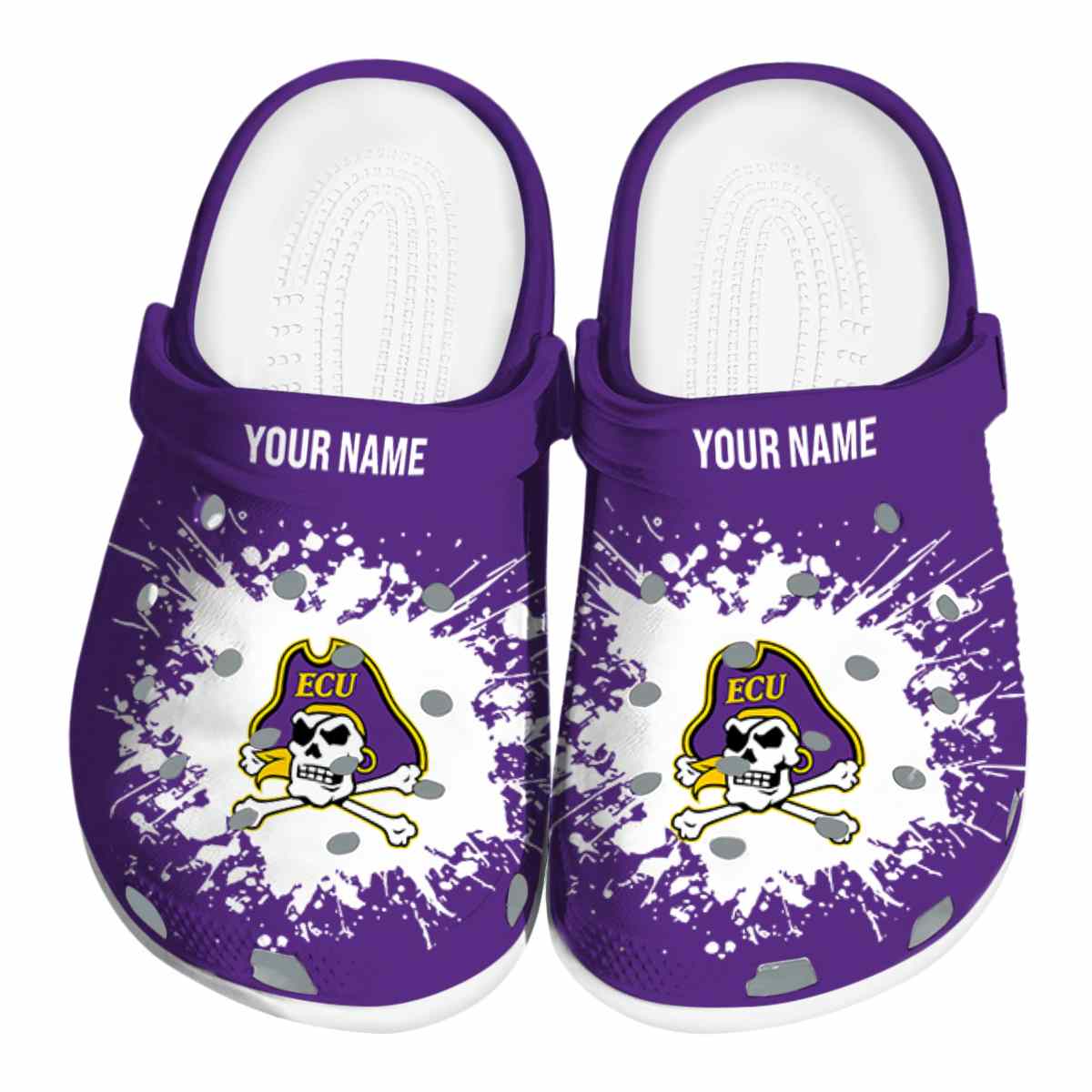 East Carolina Pirates 2025 NCAA Sport Crocs Clogs For Men Women and Kids - GNL1461857