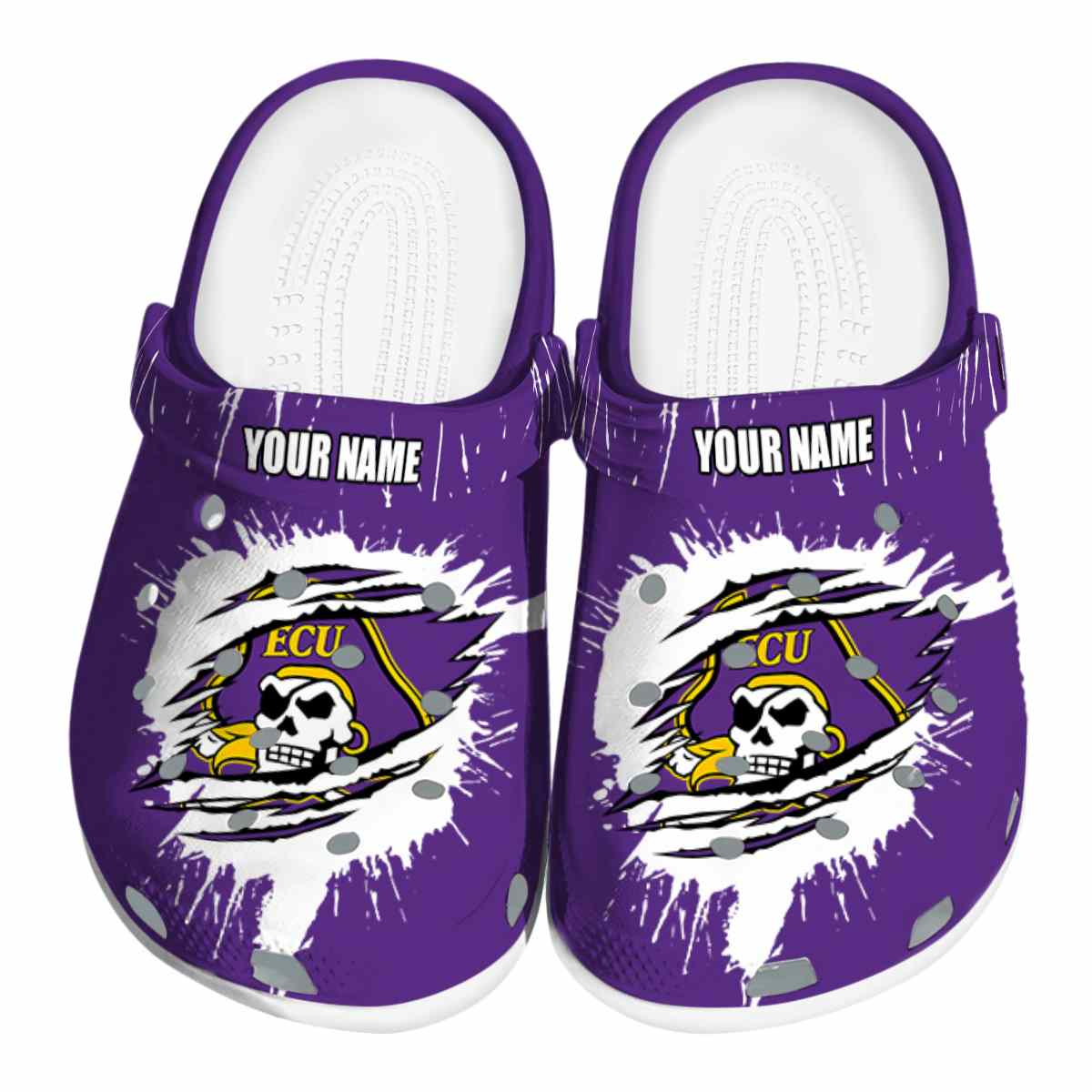 East Carolina Pirates 2025 NCAA Sport Crocs Clogs For Men Women and Kids - GNL1461868