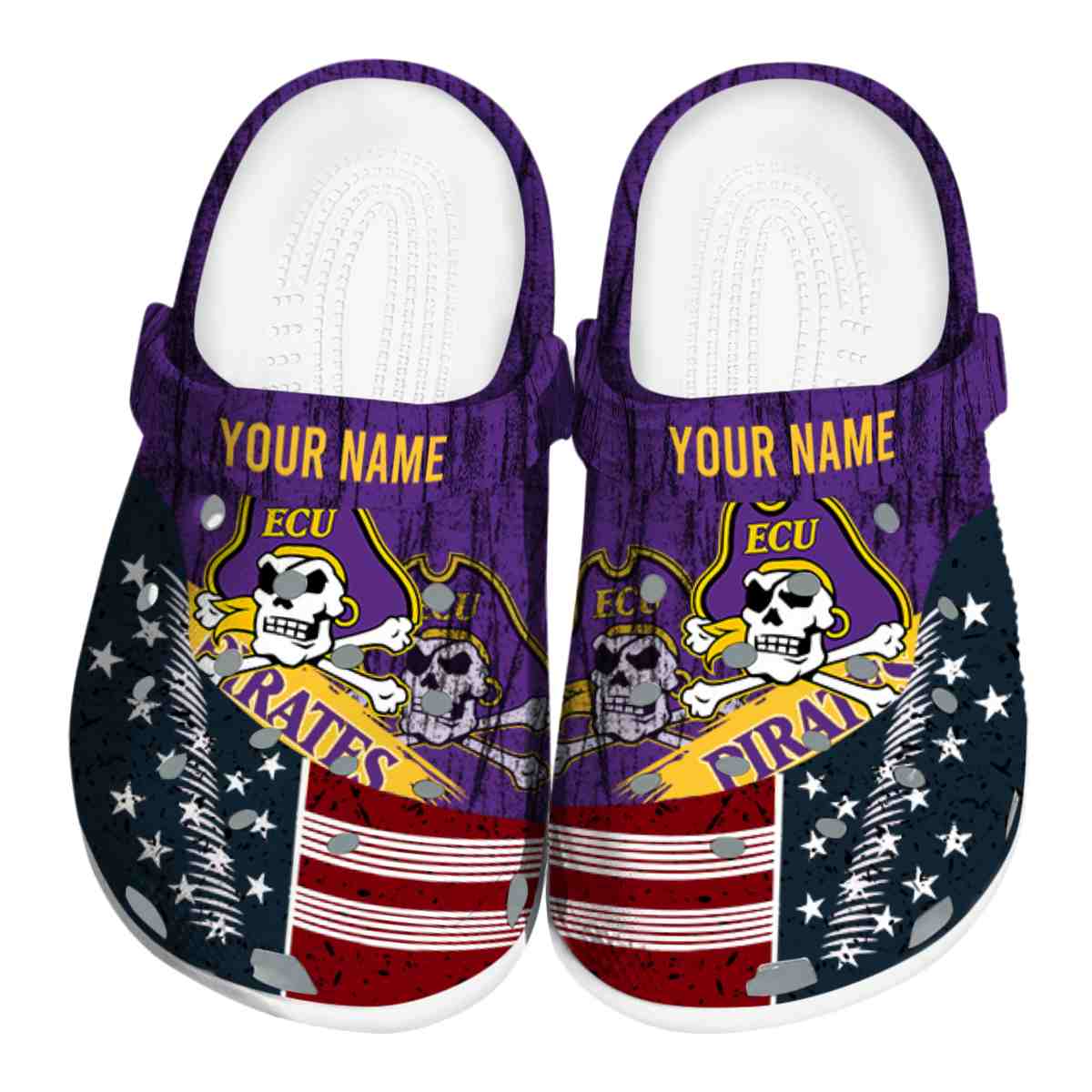 East Carolina Pirates 2025 NCAA Sport Crocs Clogs For Men Women and Kids - GNL1461907