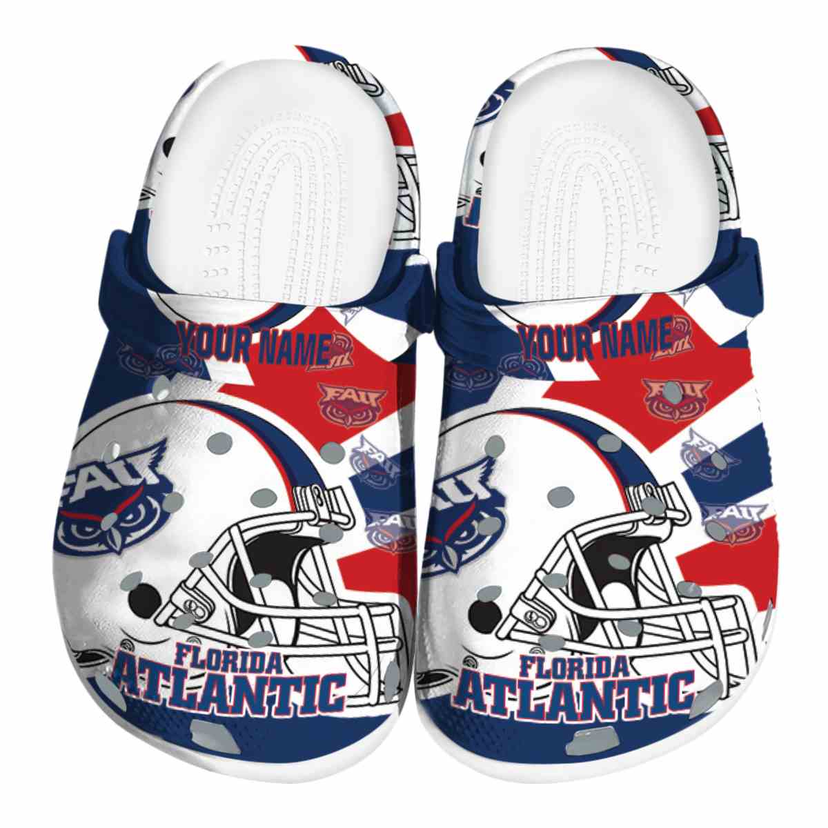 Florida Atlantic Owls 2025 NCAA Sport Crocs Clogs For Men Women and Kids - GNL1461974