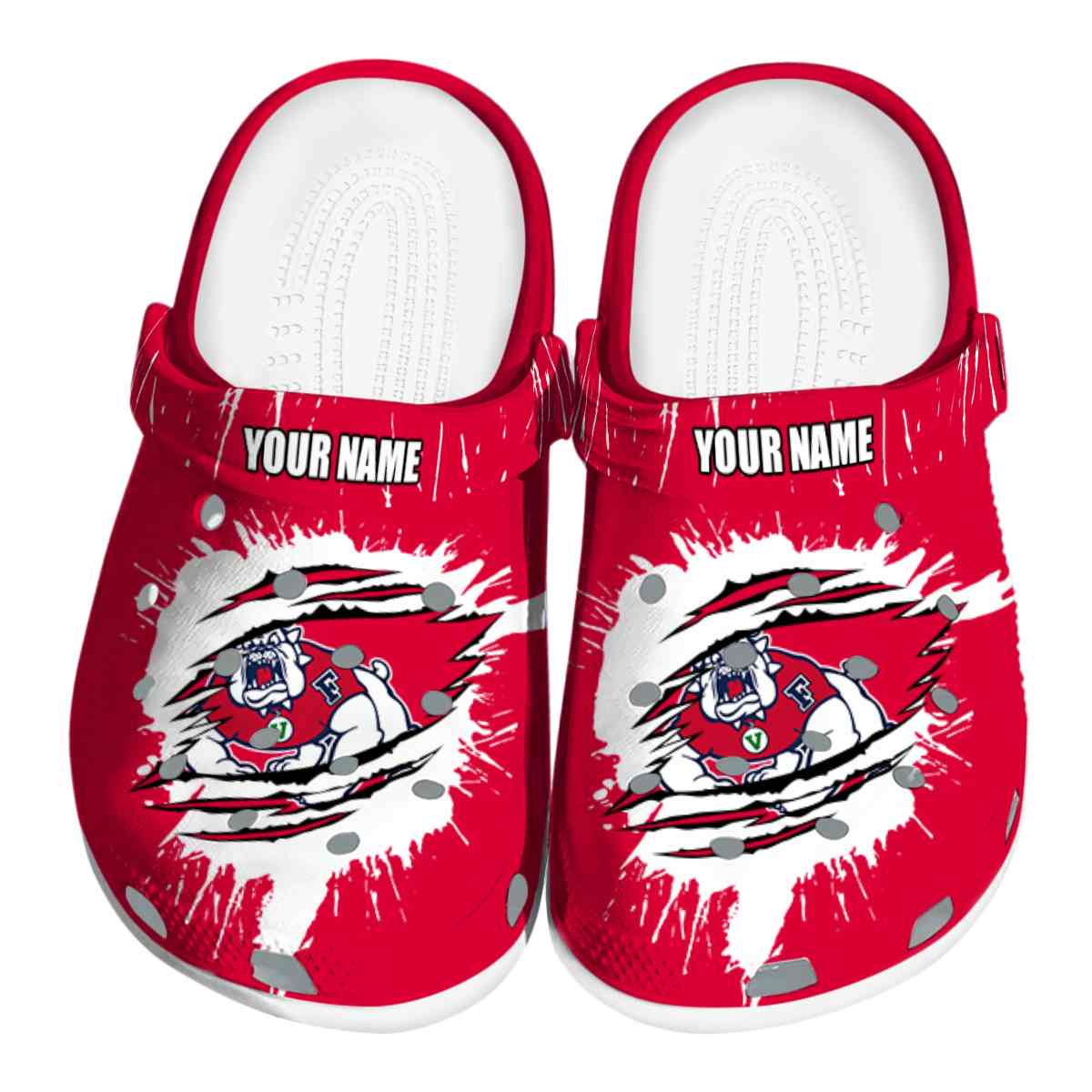 Fresno State Bulldogs 2025 NCAA Sport Crocs Clogs For Men Women and Kids - GNL1462065