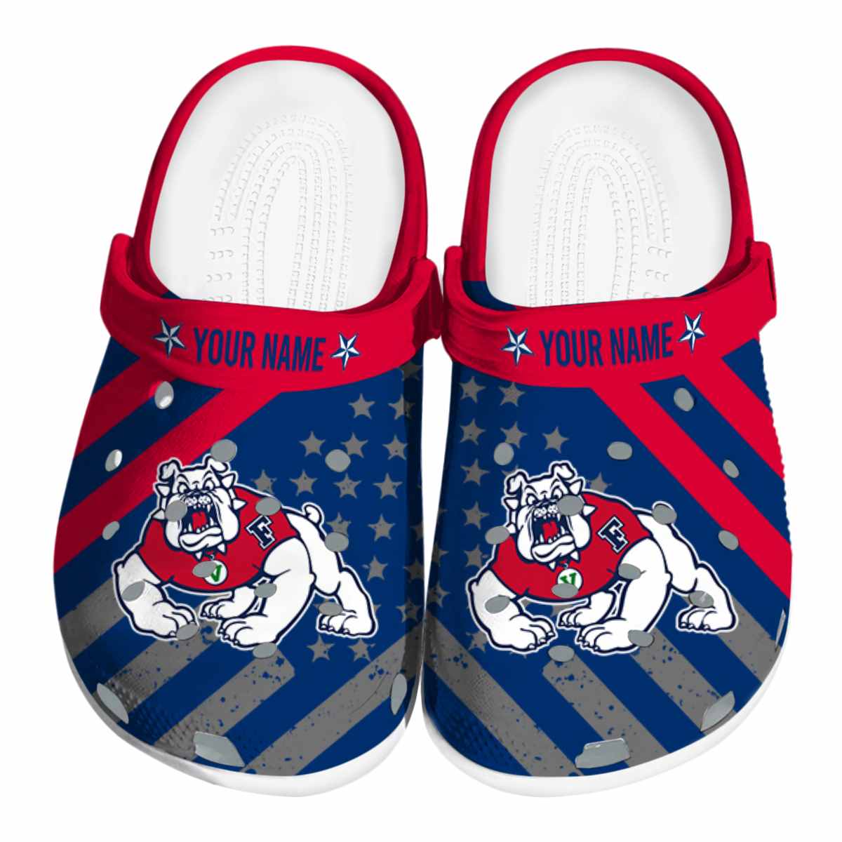 Fresno State Bulldogs 2025 NCAA Sport Crocs Clogs For Men Women and Kids - GNL1462082