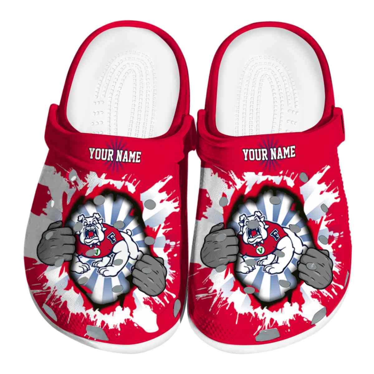 Fresno State Bulldogs 2025 NCAA Sport Crocs Clogs For Men Women and Kids - GNL1462084