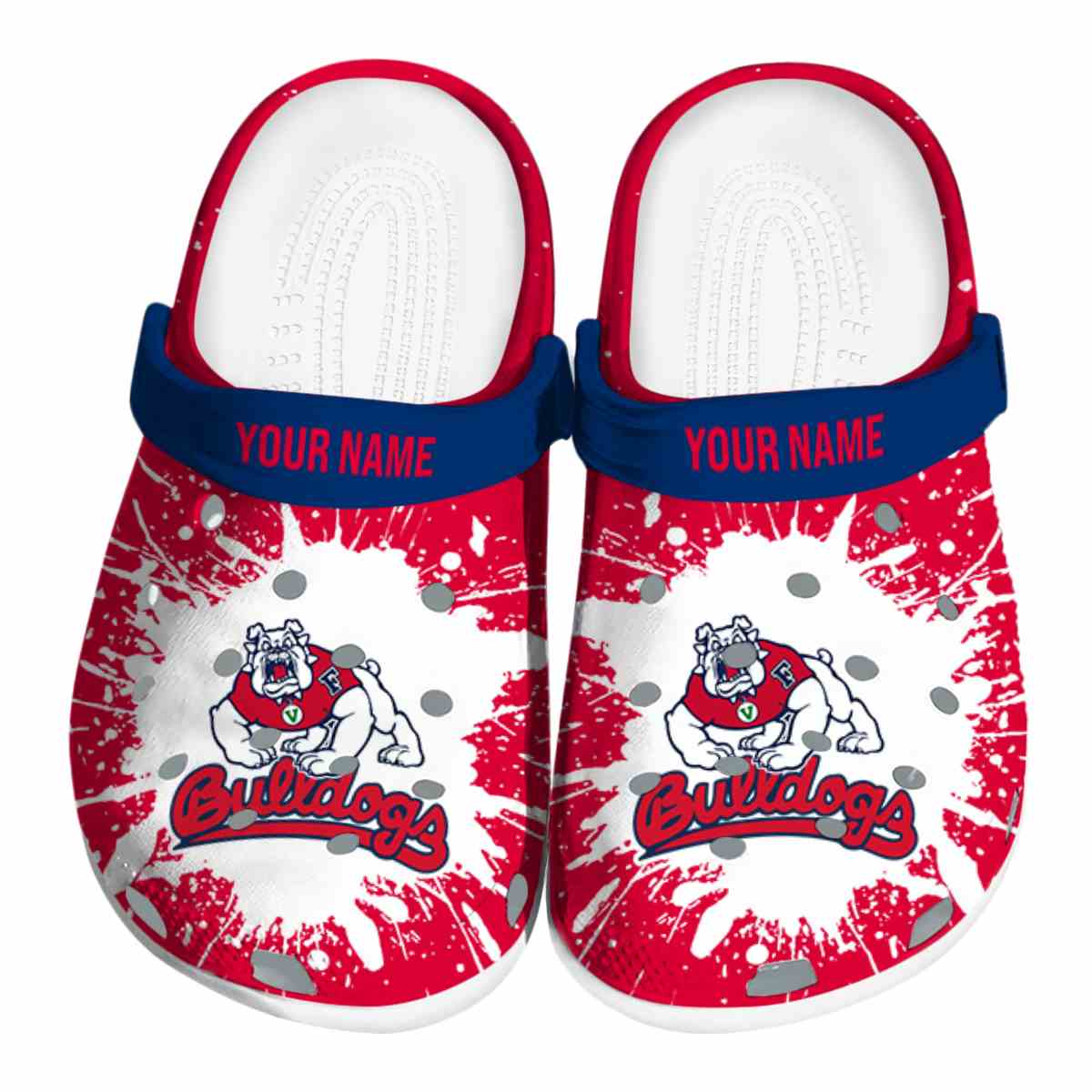 Fresno State Bulldogs 2025 NCAA Sport Crocs Clogs For Men Women and Kids - GNL1462062