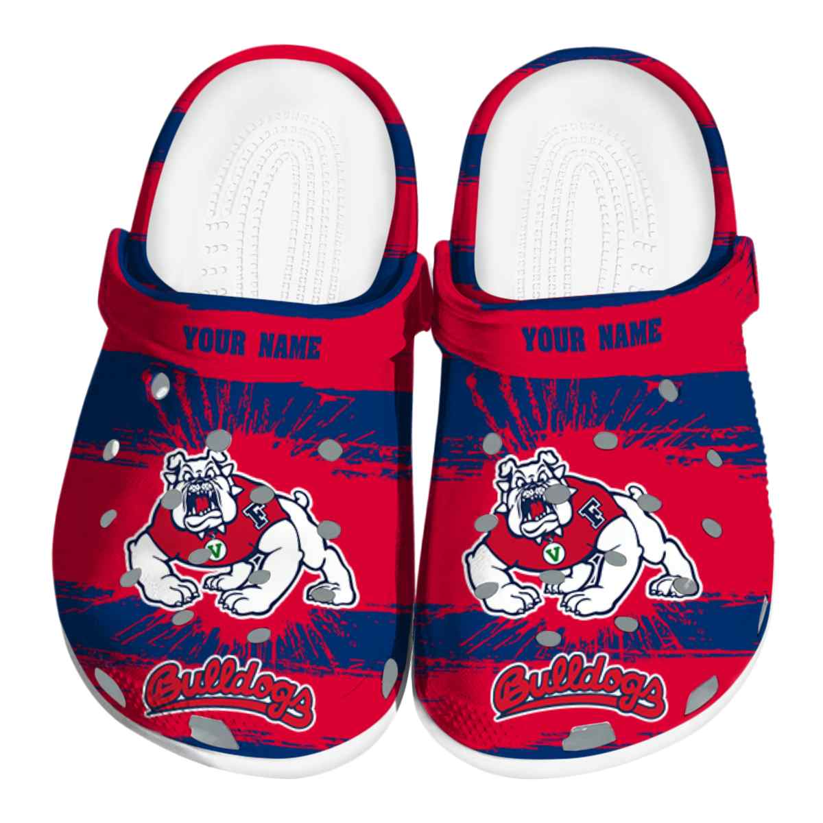Fresno State Bulldogs 2025 NCAA Sport Crocs Clogs For Men Women and Kids - GNL1462086