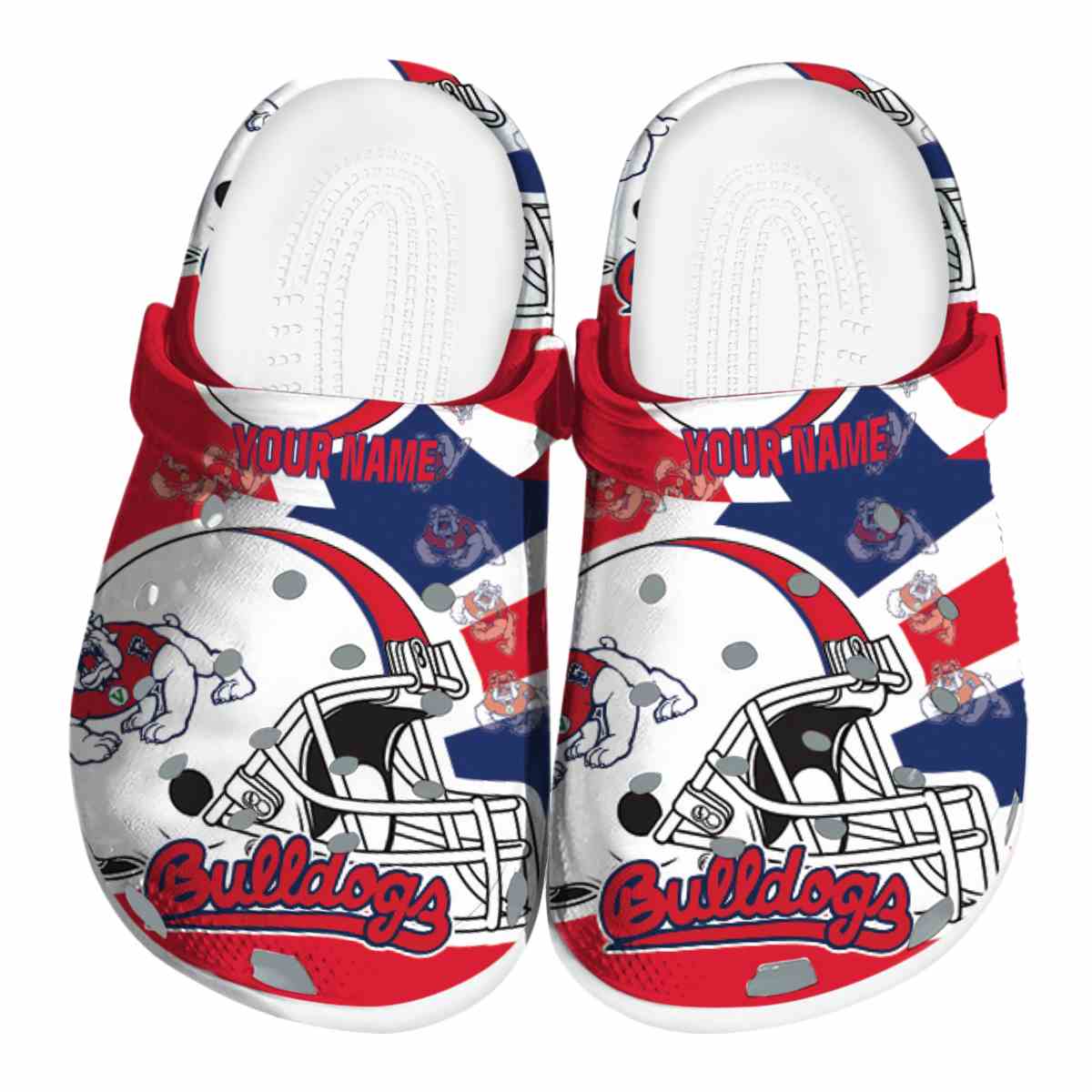 Fresno State Bulldogs 2025 NCAA Sport Crocs Clogs For Men Women and Kids - GNL1462101