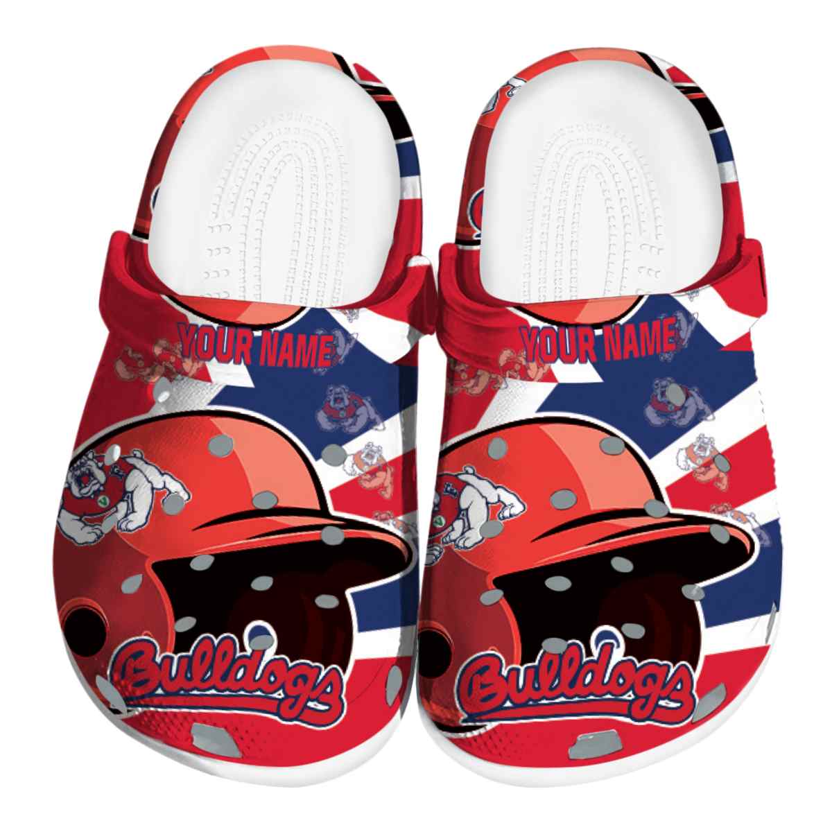 Fresno State Bulldogs 2025 NCAA Sport Crocs Clogs For Men Women and Kids - GNL1462111
