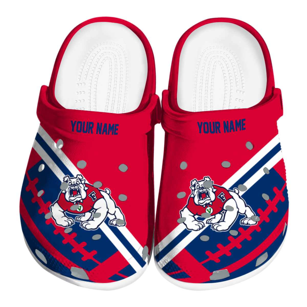 Fresno State Bulldogs 2025 NCAA Sport Crocs Clogs For Men Women and Kids - GNL1462095