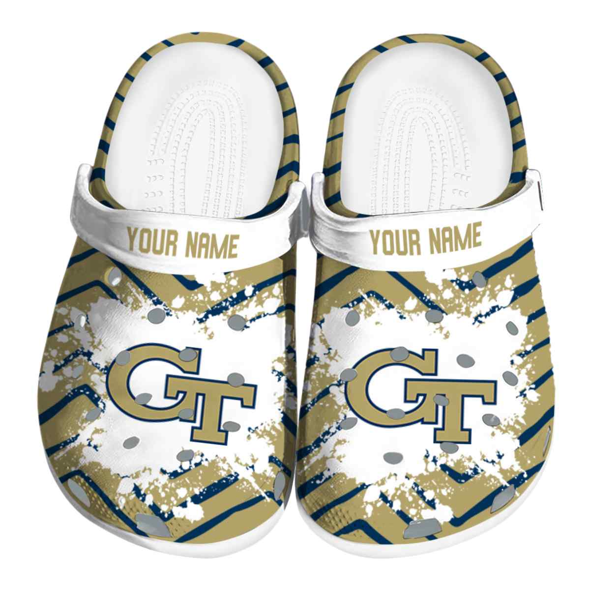 Georgia Tech Yellow Jackets 2025 NCAA Sport Crocs Clogs For Men Women and Kids - GNL1462216
