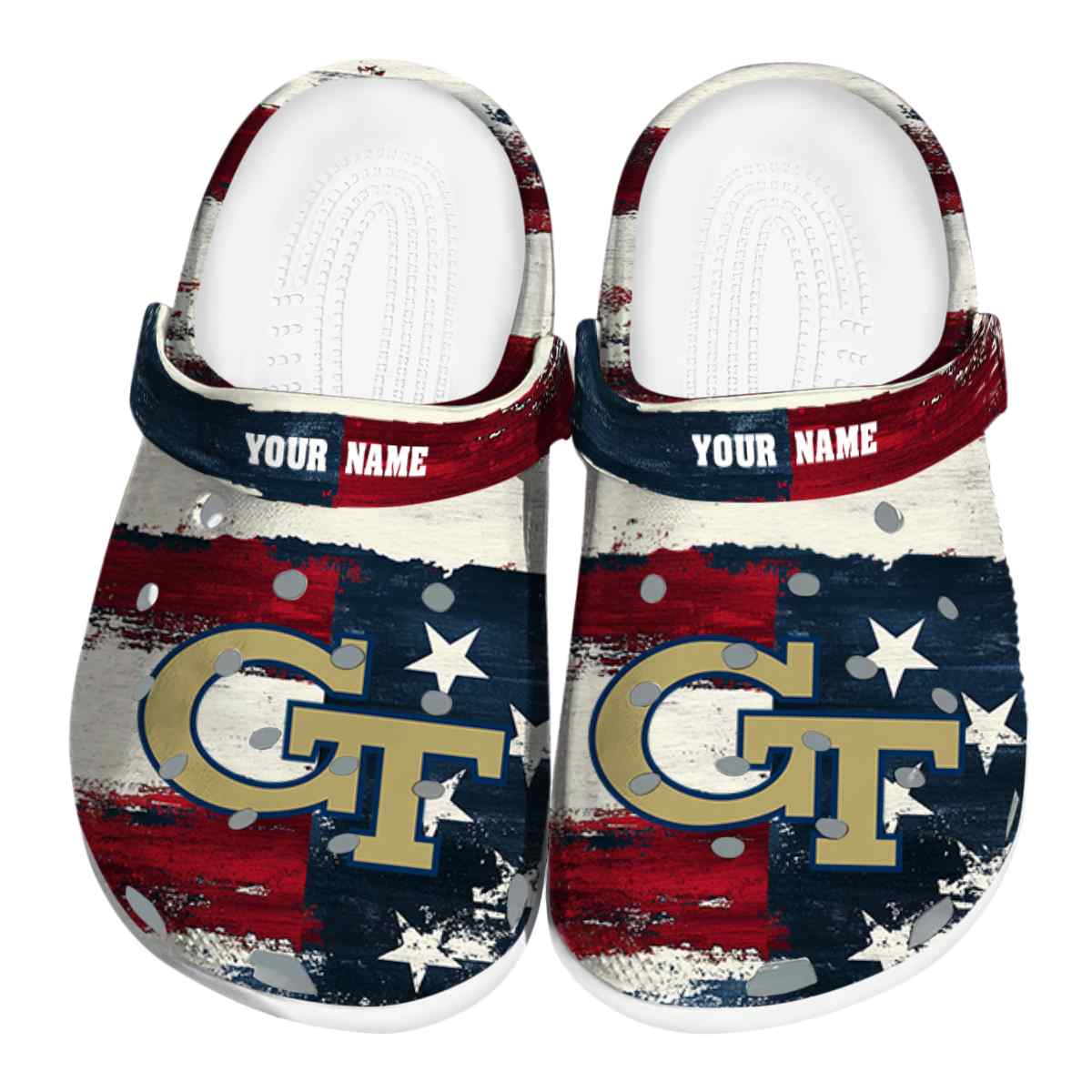 Georgia Tech Yellow Jackets 2025 NCAA Sport Crocs Clogs For Men Women and Kids - GNL1462239