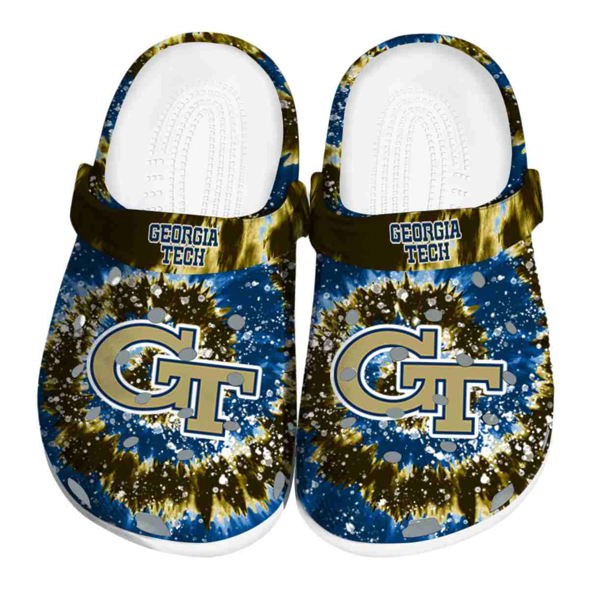 Georgia Tech Yellow Jackets 2025 NCAA Sport Crocs Clogs For Men Women and Kids - GNL1462250