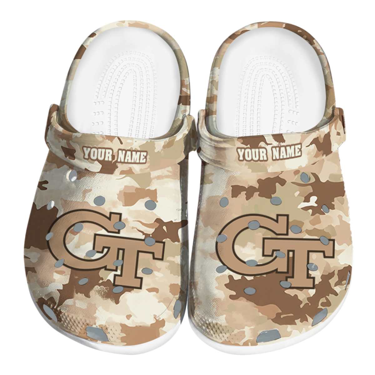 Georgia Tech Yellow Jackets 2025 NCAA Sport Crocs Clogs For Men Women and Kids - GNL1462241