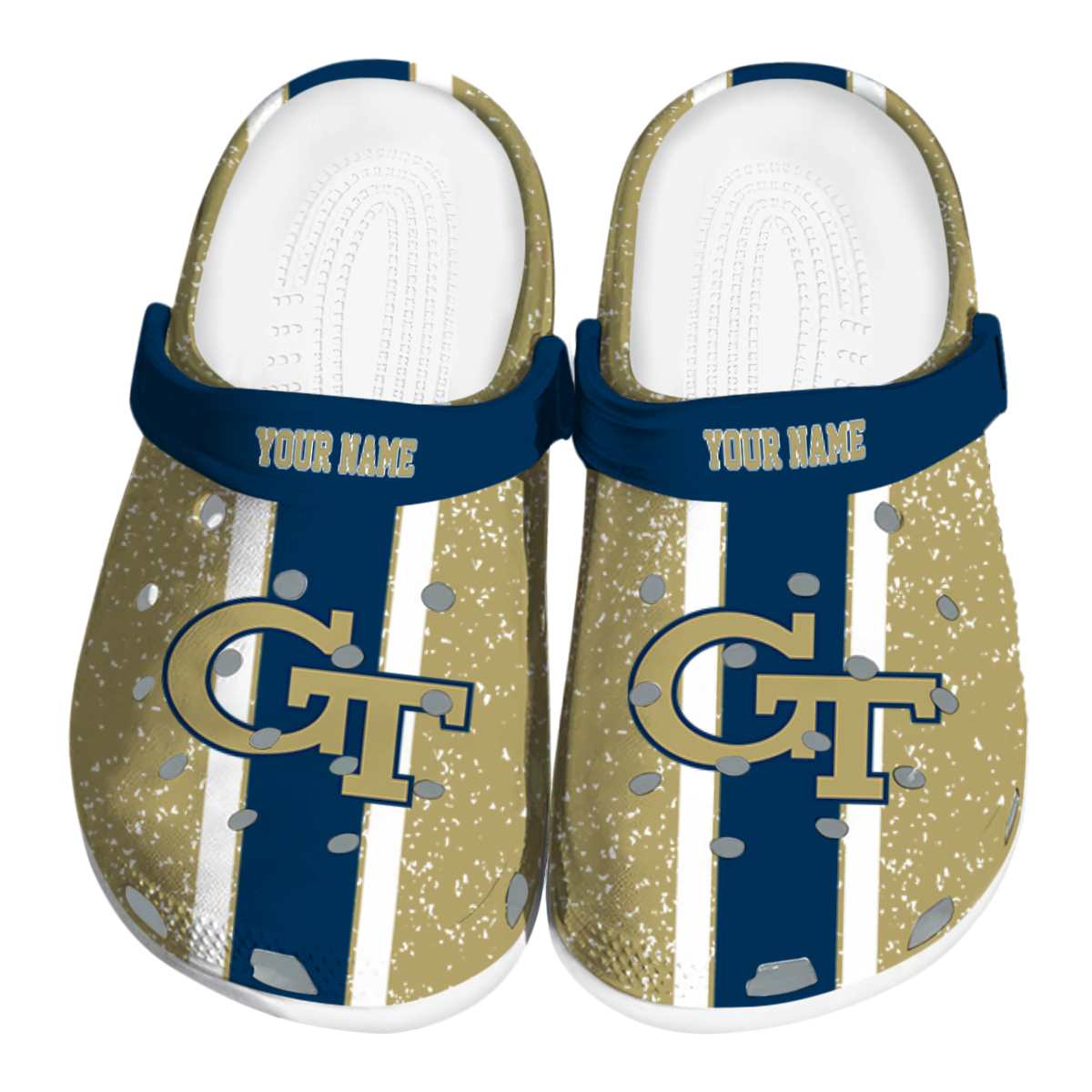 Georgia Tech Yellow Jackets 2025 NCAA Sport Crocs Clogs For Men Women and Kids - GNL1462240