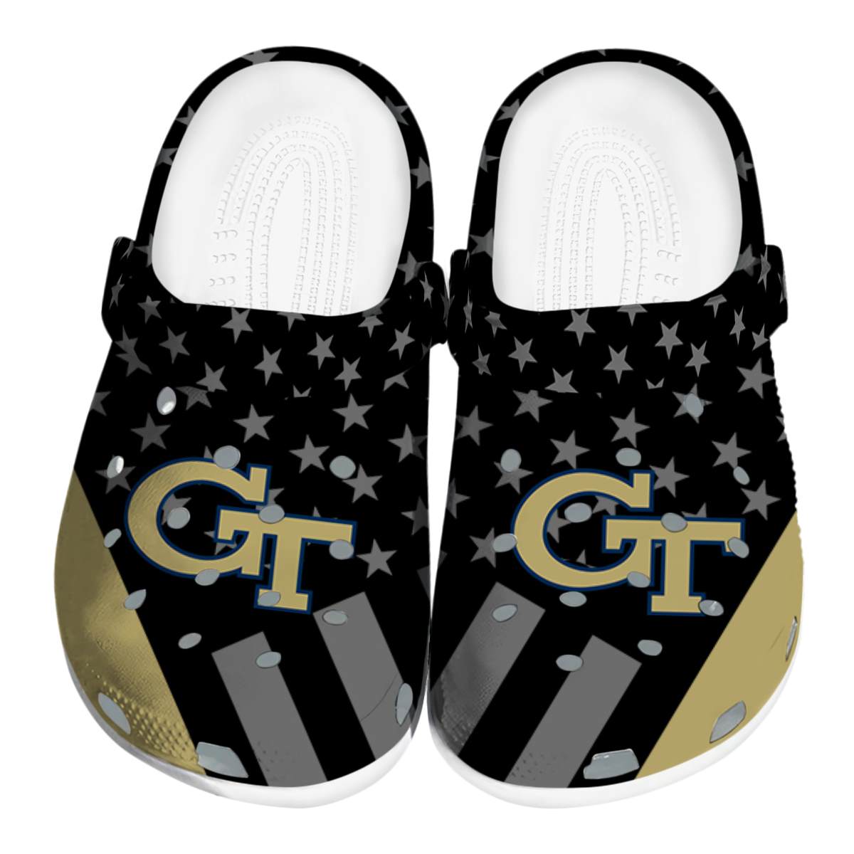 Georgia Tech Yellow Jackets 2025 NCAA Sport Crocs Clogs For Men Women and Kids - GNL1462266