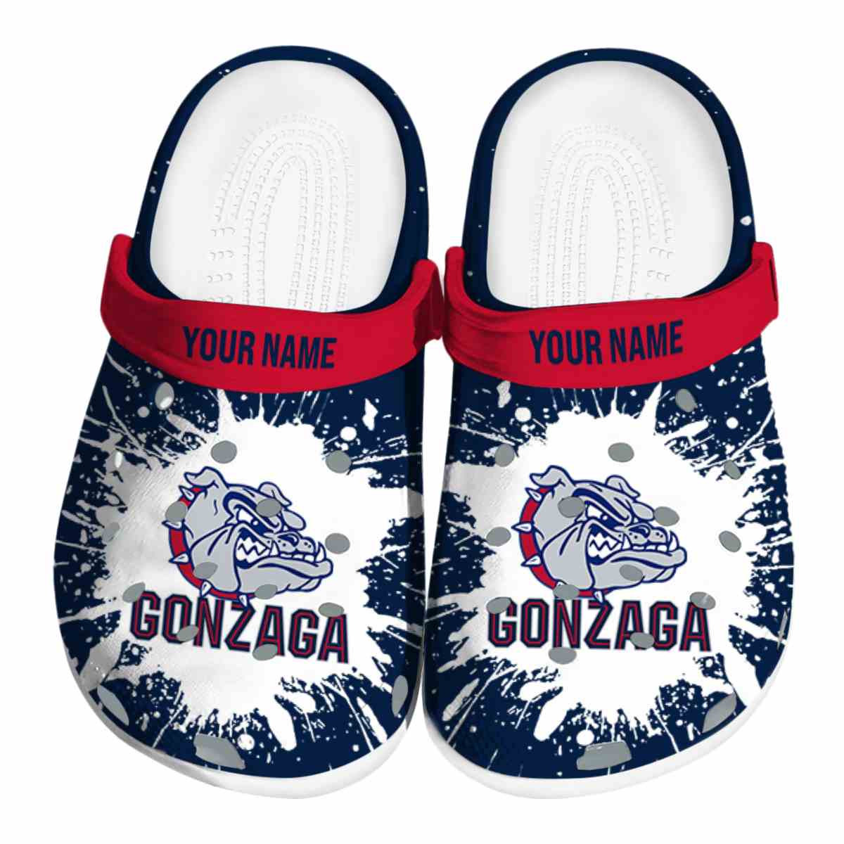 Gonzaga Bulldogs 2025 NCAA Sport Crocs Clogs For Men Women and Kids - GNL1462285