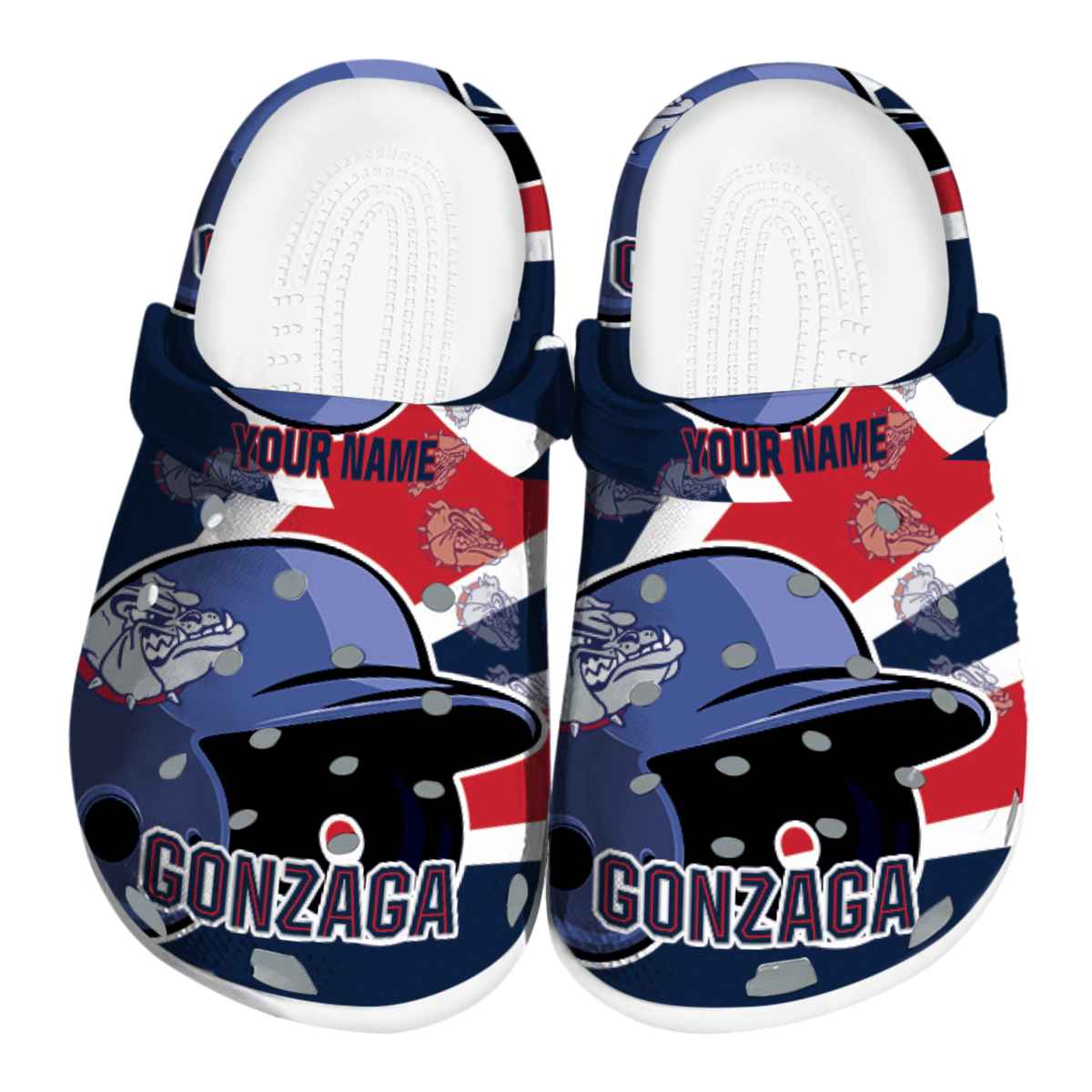 Gonzaga Bulldogs 2025 NCAA Sport Crocs Clogs For Men Women and Kids - GNL1462278