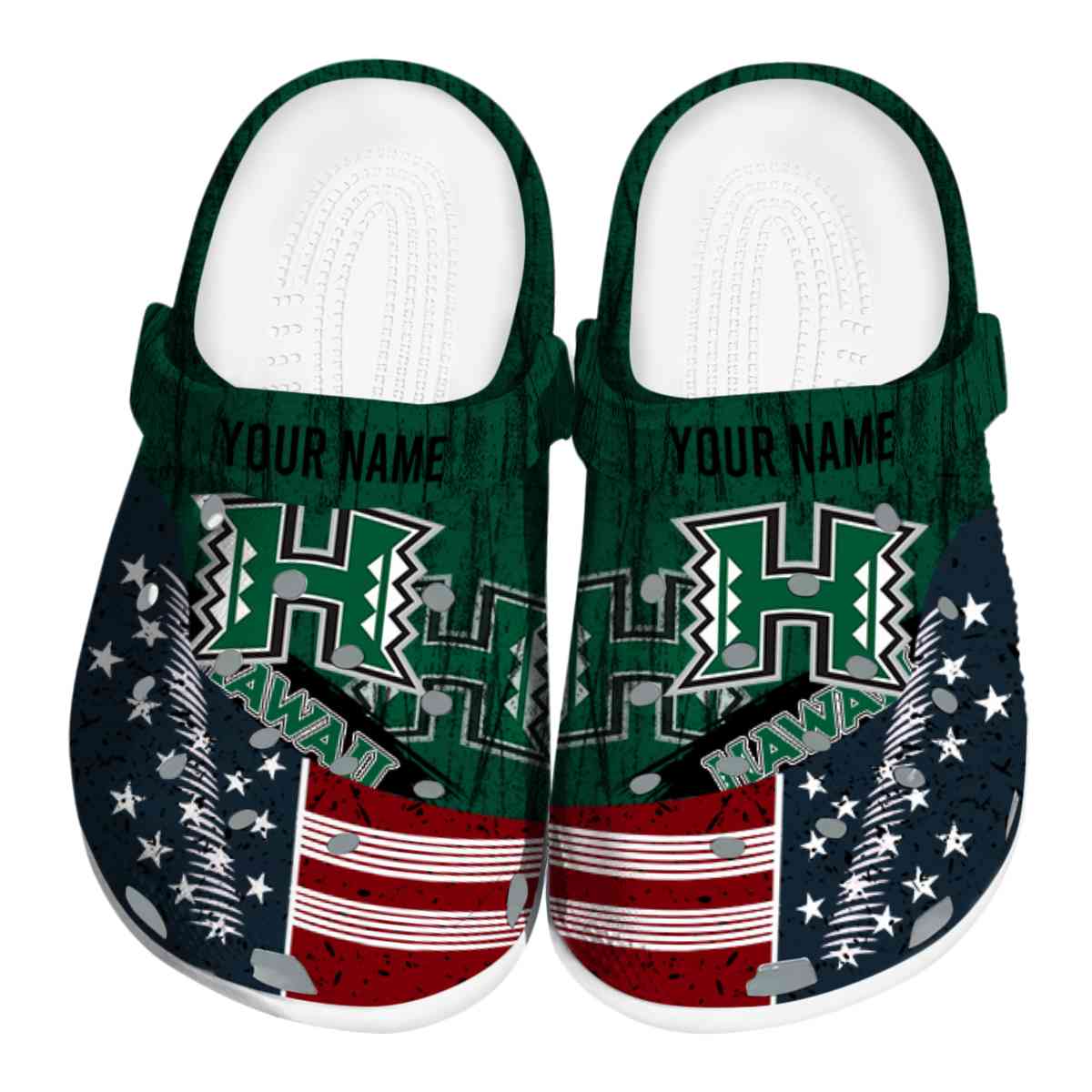 Hawaii Rainbow Warriors 2025 NCAA Sport Crocs Clogs For Men Women and Kids - GNL1462319