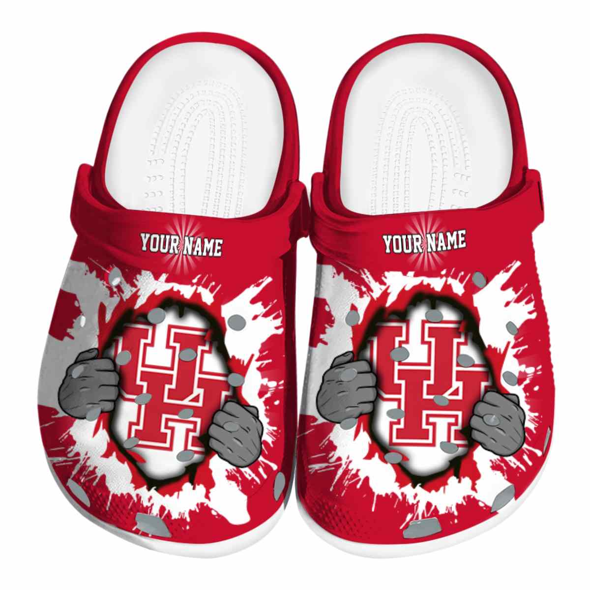 Houston Cougars 2025 NCAA Sport Crocs Clogs For Men Women and Kids - GNL1462330