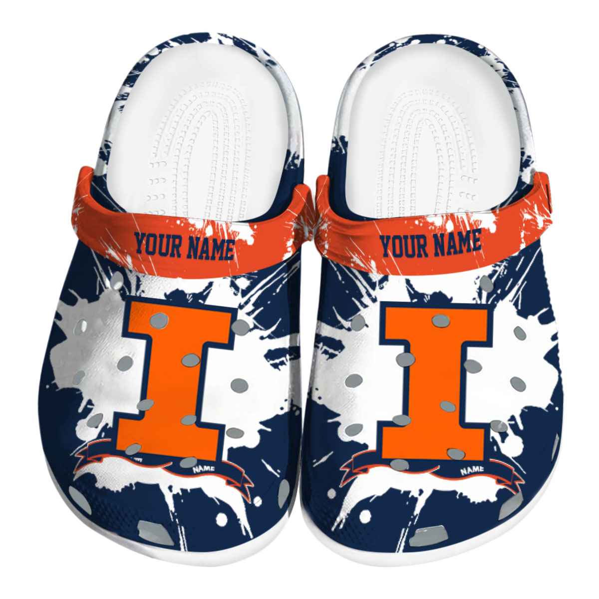Illinois Fighting Illini 2025 NCAA Sport Crocs Clogs For Men Women and Kids - GNL1462384