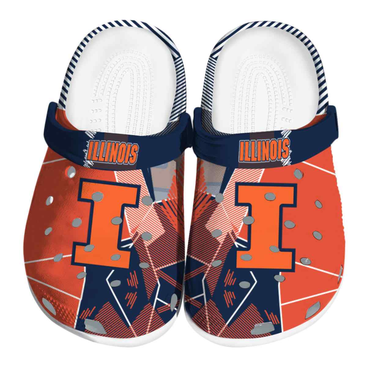 Illinois Fighting Illini 2025 NCAA Sport Crocs Clogs For Men Women and Kids - GNL1462376