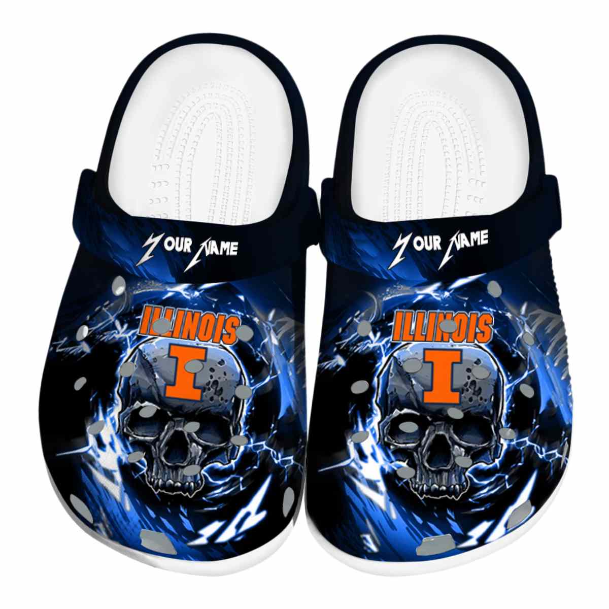 Illinois Fighting Illini 2025 NCAA Sport Crocs Clogs For Men Women and Kids - GNL1462399
