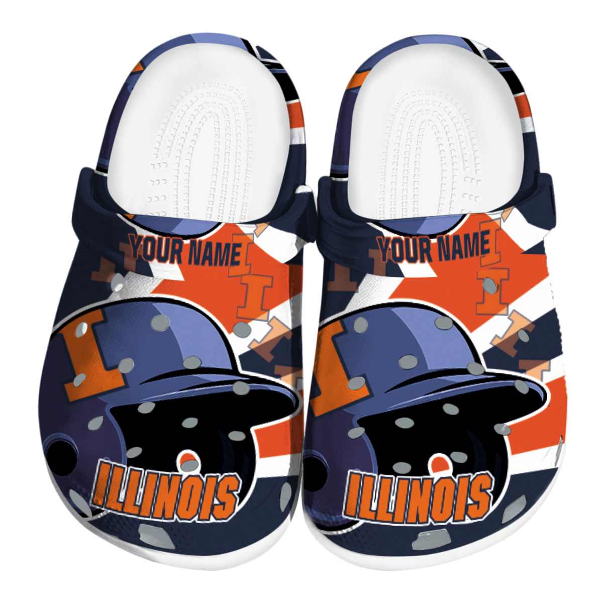 Illinois Fighting Illini 2025 NCAA Sport Crocs Clogs For Men Women and Kids - GNL1462394