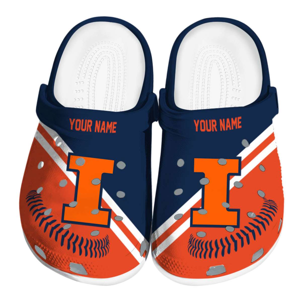 Illinois Fighting Illini 2025 NCAA Sport Crocs Clogs For Men Women and Kids - GNL1462388
