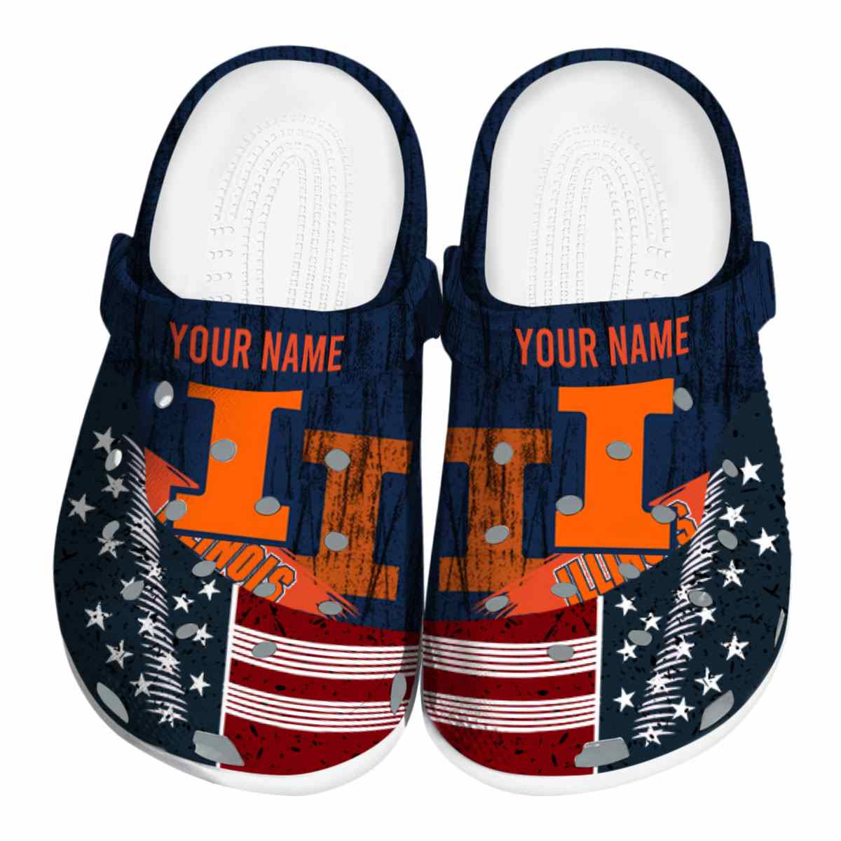 Illinois Fighting Illini 2025 NCAA Sport Crocs Clogs For Men Women and Kids - GNL1462408
