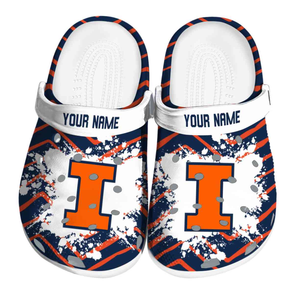 Illinois Fighting Illini 2025 NCAA Sport Crocs Clogs For Men Women and Kids - GNL1462404