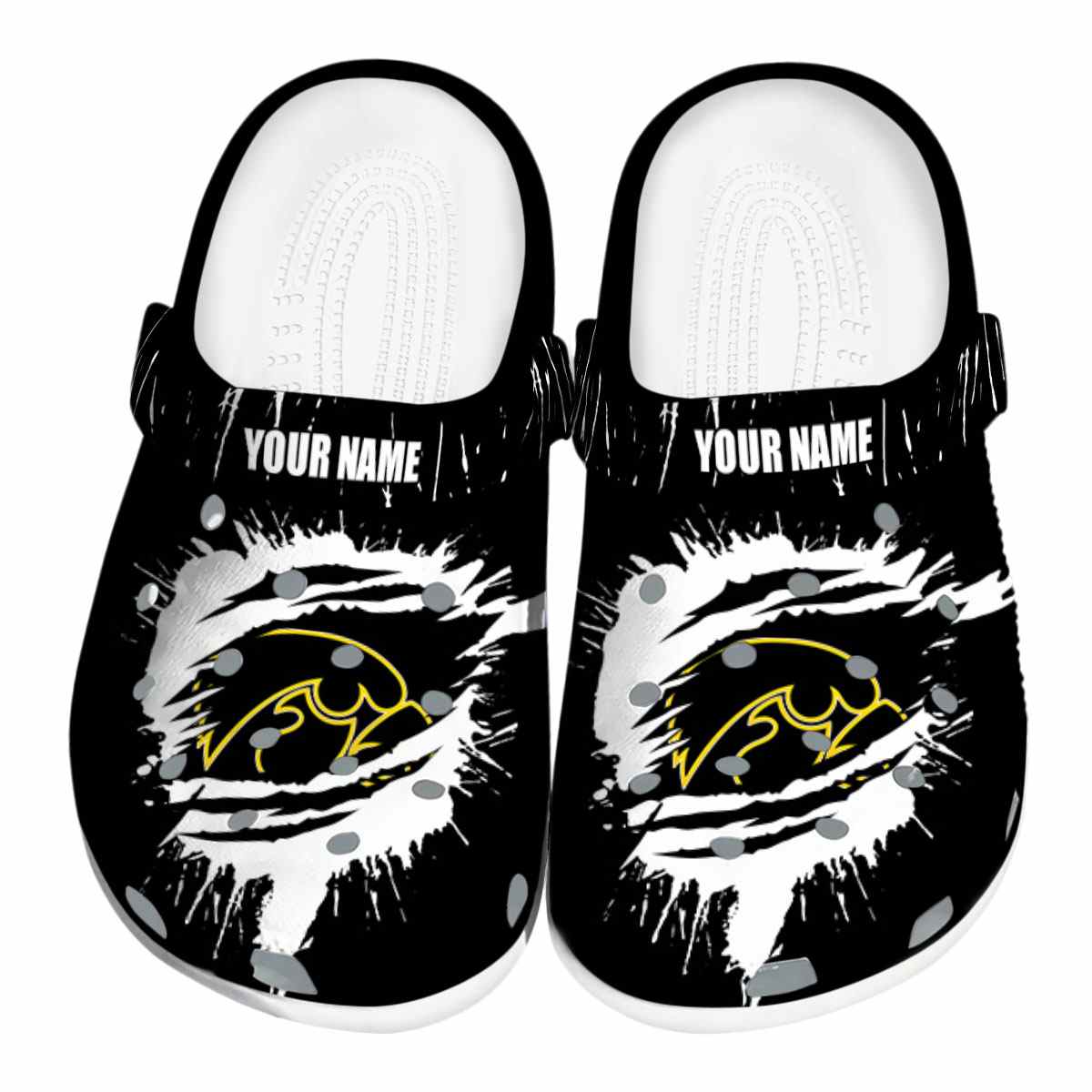 Iowa Hawkeyes 2025 NCAA Sport Crocs Clogs For Men Women and Kids - GNL1462418