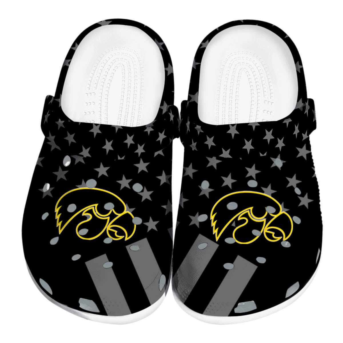 Iowa Hawkeyes 2025 NCAA Sport Crocs Clogs For Men Women and Kids - GNL1462439