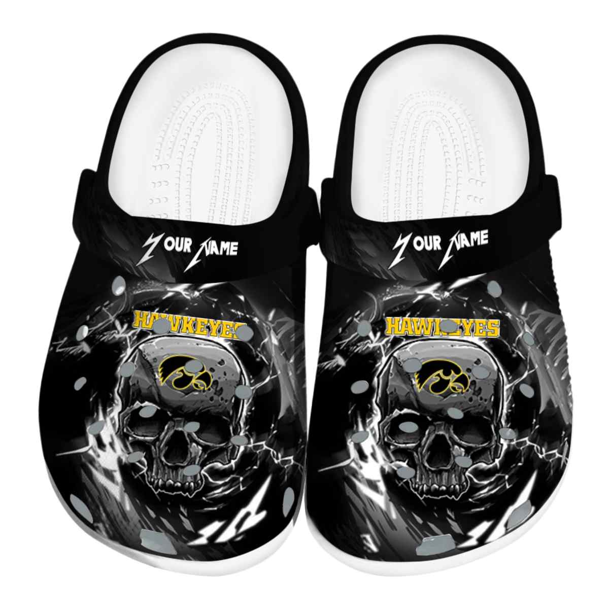 Iowa Hawkeyes 2025 NCAA Sport Crocs Clogs For Men Women and Kids - GNL1462422