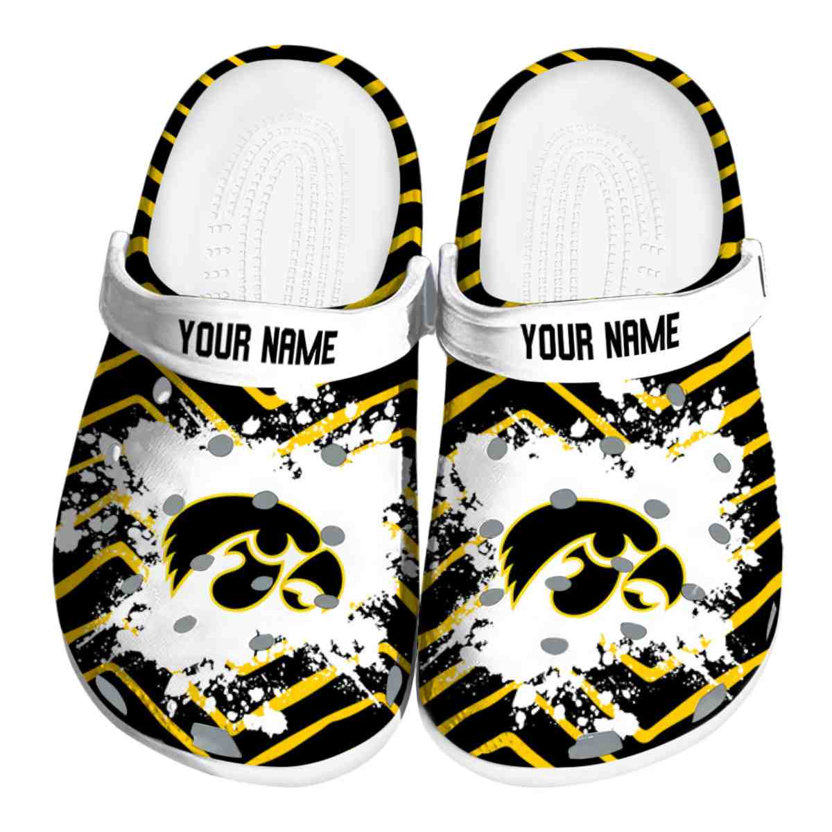 Iowa Hawkeyes 2025 NCAA Sport Crocs Clogs For Men Women and Kids - GNL1462431