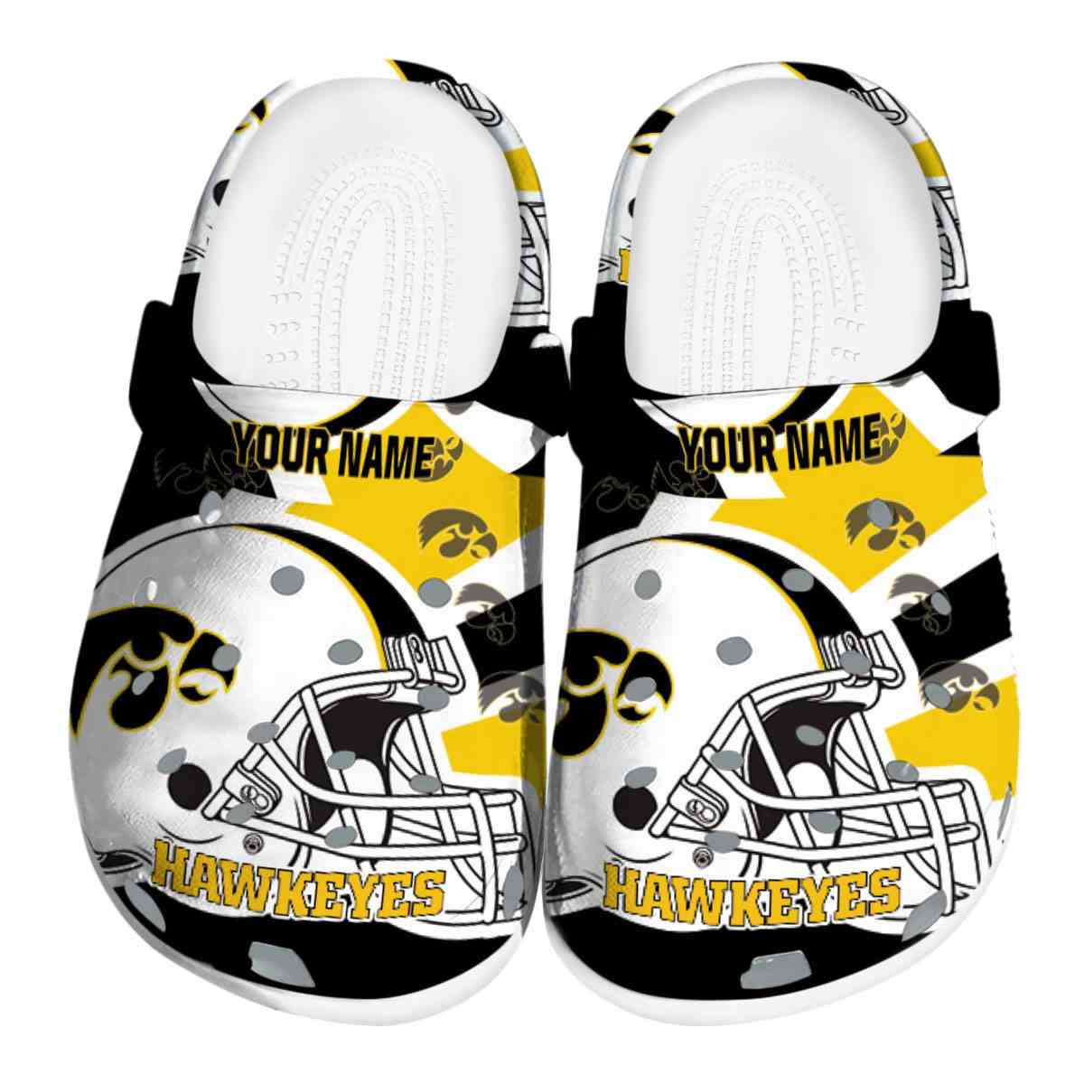 Iowa Hawkeyes 2025 NCAA Sport Crocs Clogs For Men Women and Kids - GNL1462446