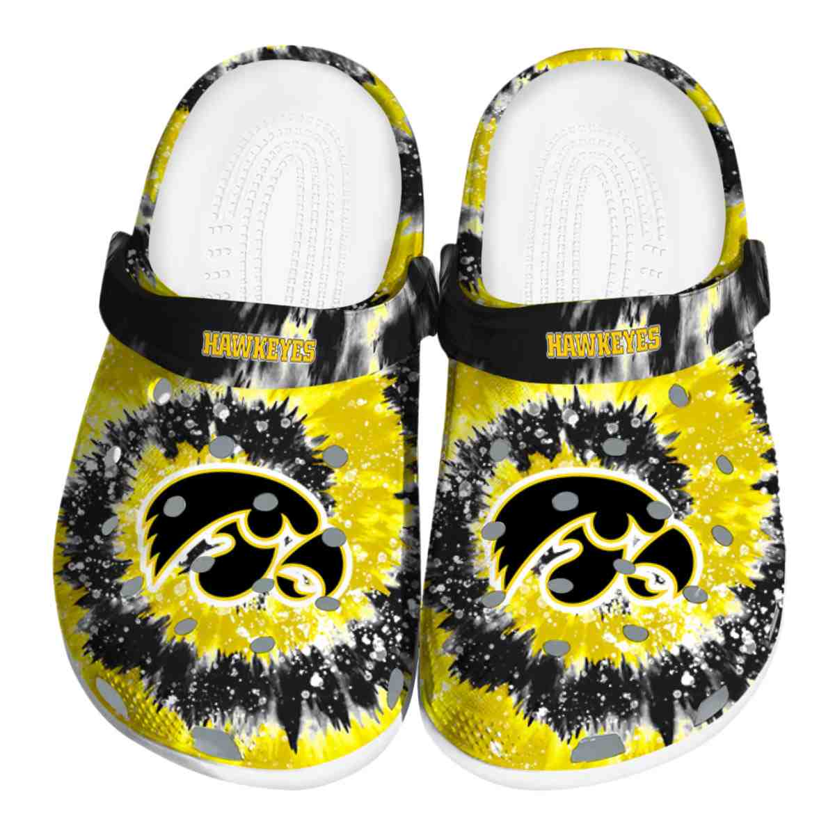 Iowa Hawkeyes 2025 NCAA Sport Crocs Clogs For Men Women and Kids - GNL1462473