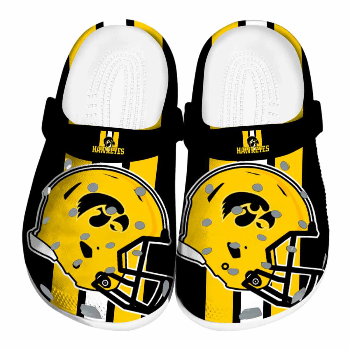 Iowa Hawkeyes 2025 NCAA Sport Crocs Clogs For Men Women and Kids - GNL1462463