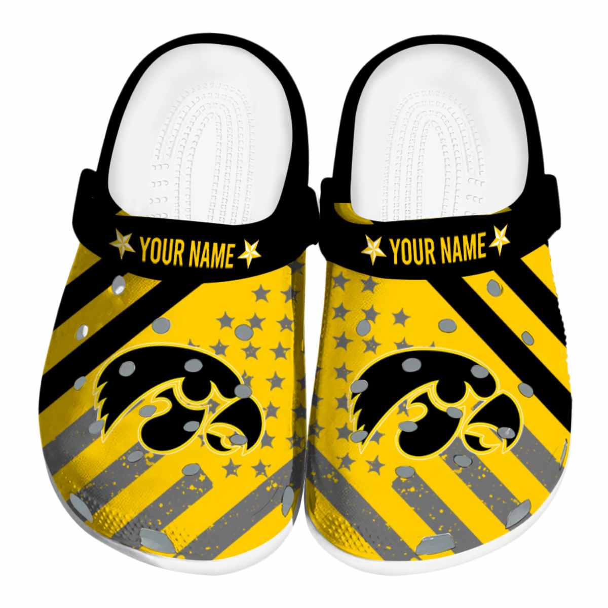 Iowa Hawkeyes 2025 NCAA Sport Crocs Clogs For Men Women and Kids - GNL1462471