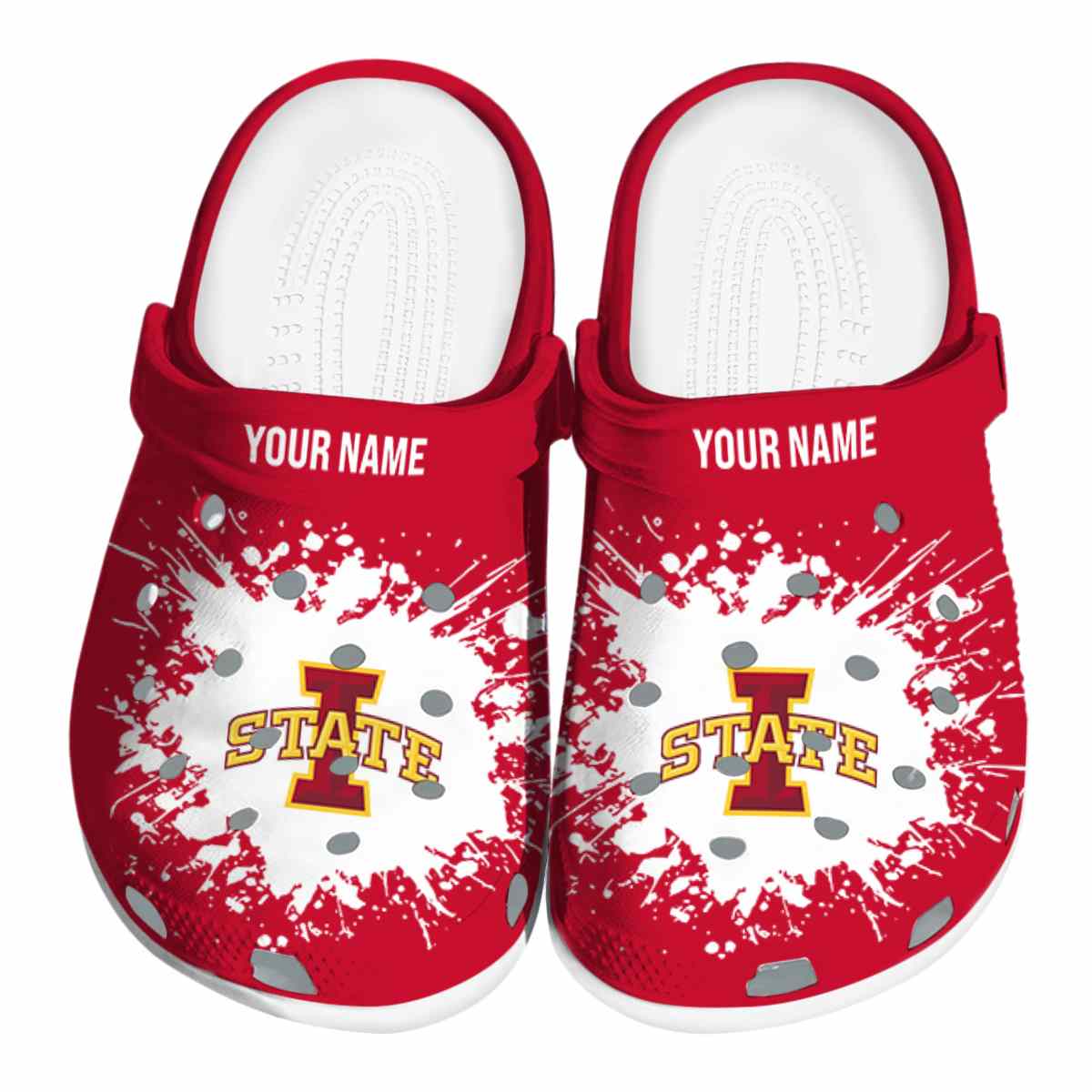 Iowa State Cyclones 2025 NCAA Sport Crocs Clogs For Men Women and Kids - GNL1462475