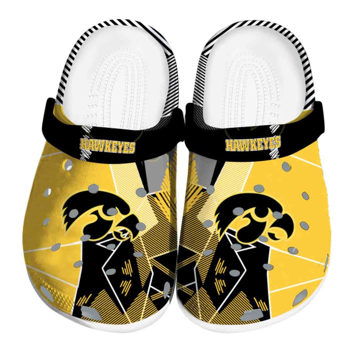 Iowa Hawkeyes 2025 NCAA Sport Crocs Clogs For Men Women and Kids - GNL1462456