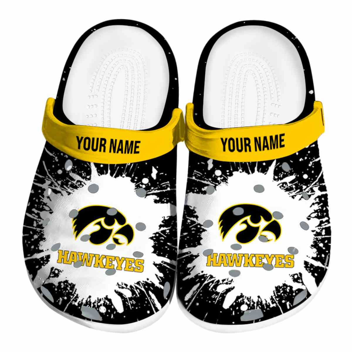 Iowa Hawkeyes 2025 NCAA Sport Crocs Clogs For Men Women and Kids - GNL1462465