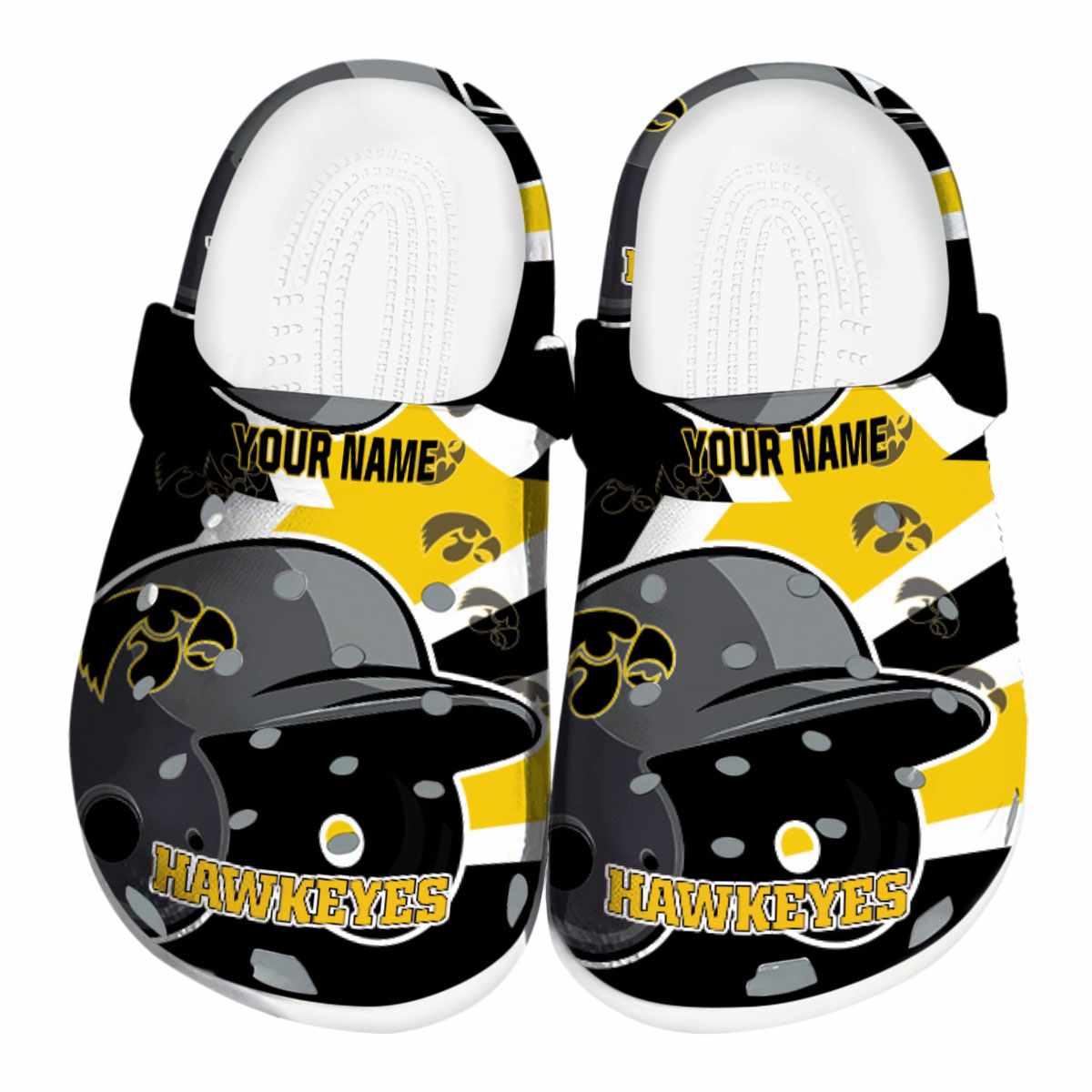 Iowa Hawkeyes 2025 NCAA Sport Crocs Clogs For Men Women and Kids - GNL1462459