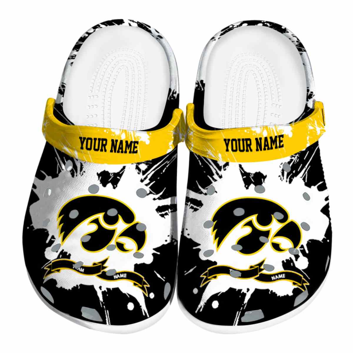 Iowa Hawkeyes 2025 NCAA Sport Crocs Clogs For Men Women and Kids - GNL1462476