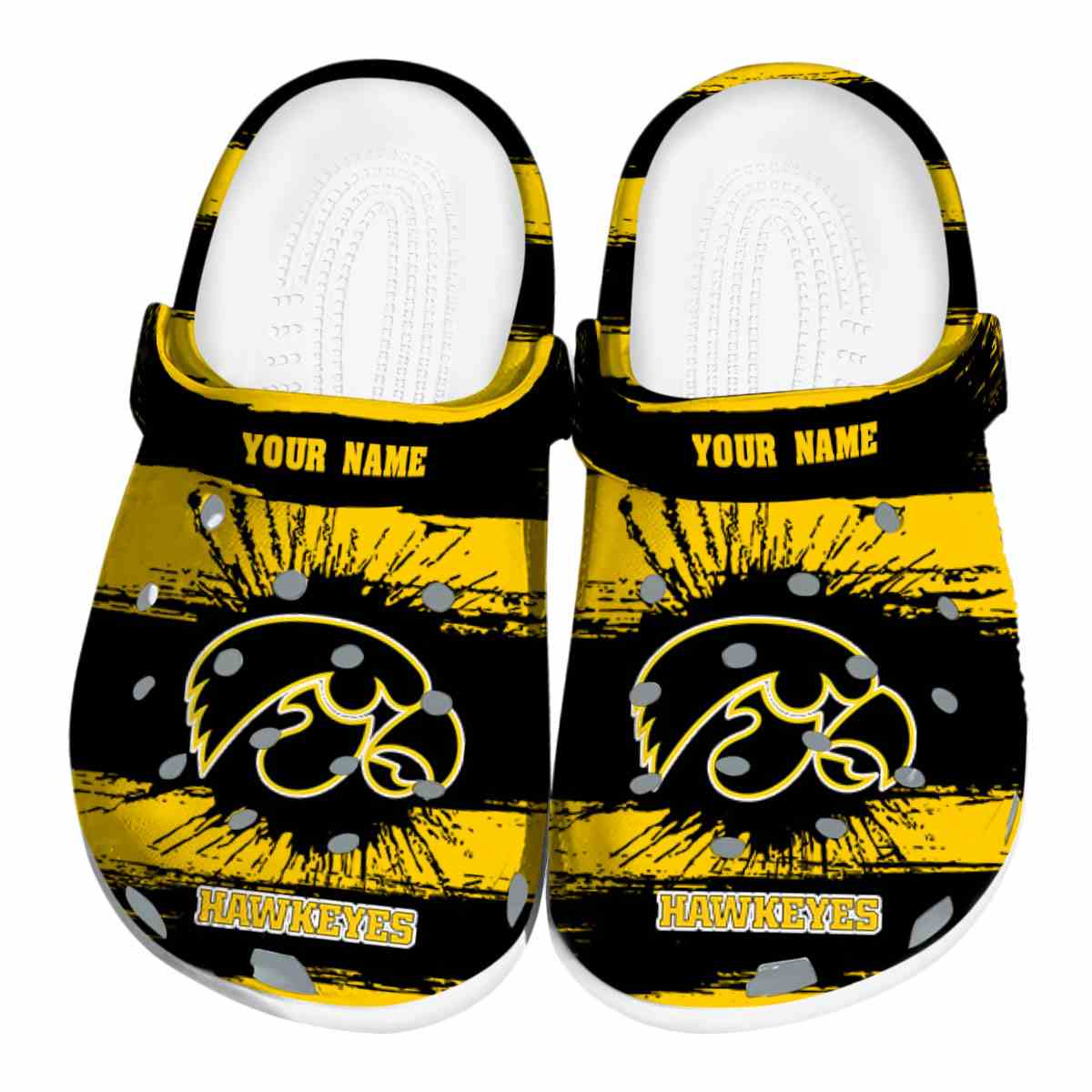 Iowa Hawkeyes 2025 NCAA Sport Crocs Clogs For Men Women and Kids - GNL1462466