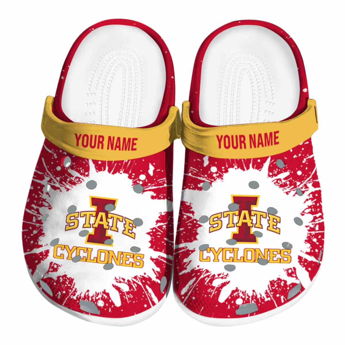 Iowa State Cyclones 2025 NCAA Sport Crocs Clogs For Men Women and Kids - GNL1462499