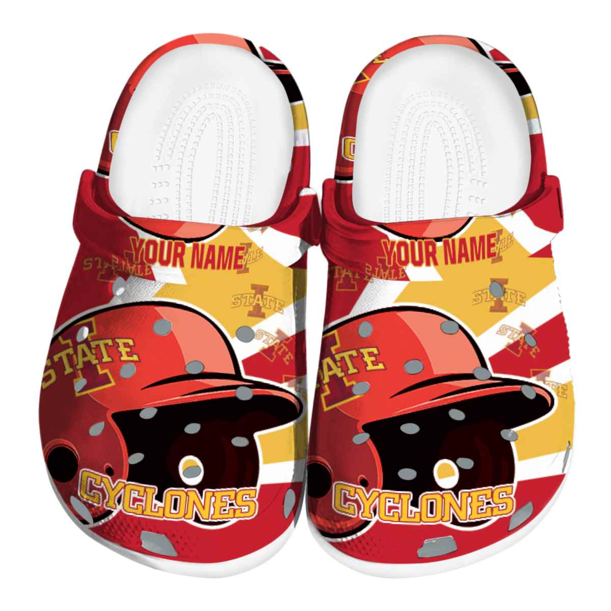 Iowa State Cyclones 2025 NCAA Sport Crocs Clogs For Men Women and Kids - GNL1462511