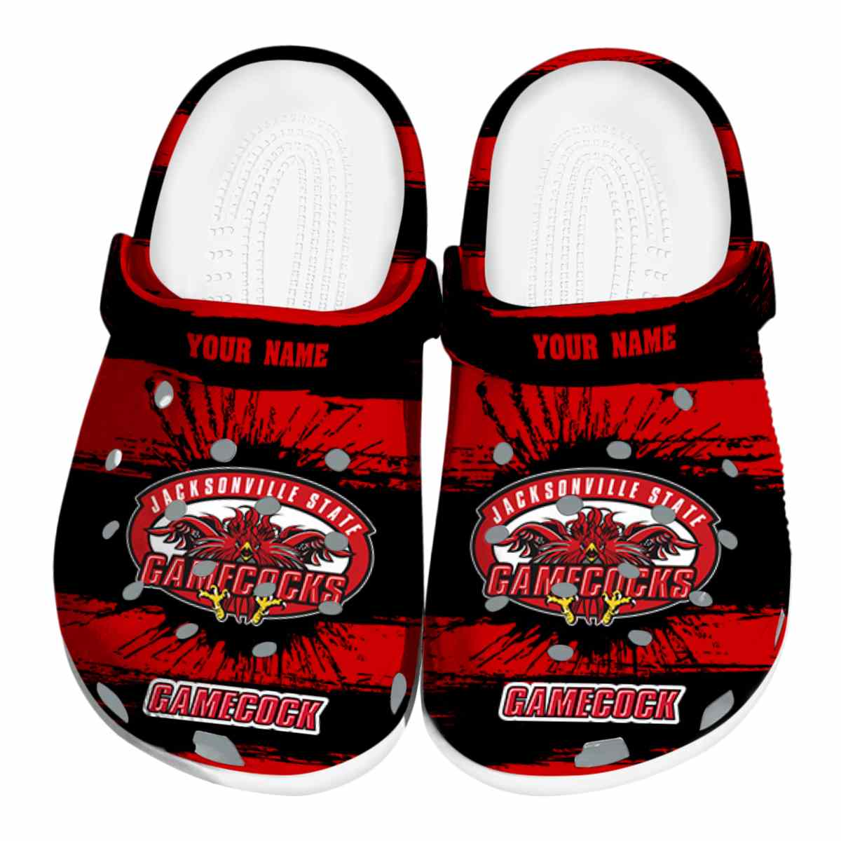 Jacksonville State Gamecocks 2025 NCAA Sport Crocs Clogs For Men Women and Kids - GNL1462509