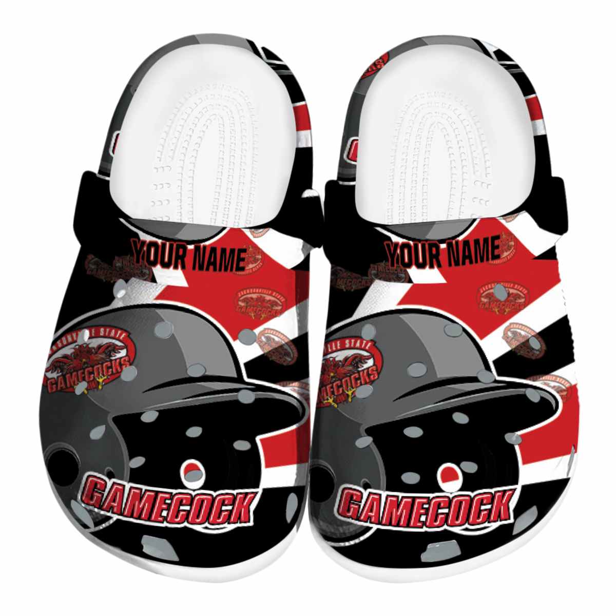 Jacksonville State Gamecocks 2025 NCAA Sport Crocs Clogs For Men Women and Kids - GNL1462520